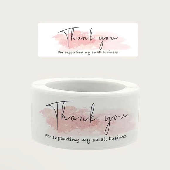 120 “Thank you for supporting my small business” Stickers - Picture 1 of 2